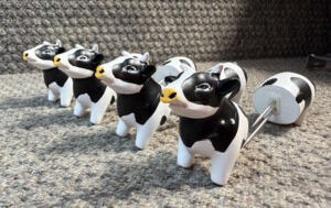 Cow Corn Cob Holders Set of 4 Grilling BBQ